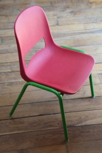 Rouge garden chaise vintage design enfant Kokette